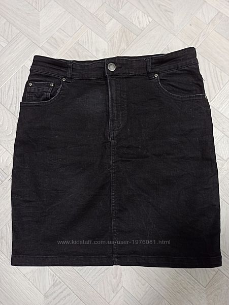Юбка джинсовая, стрейч, размер евро 42, AMISU
