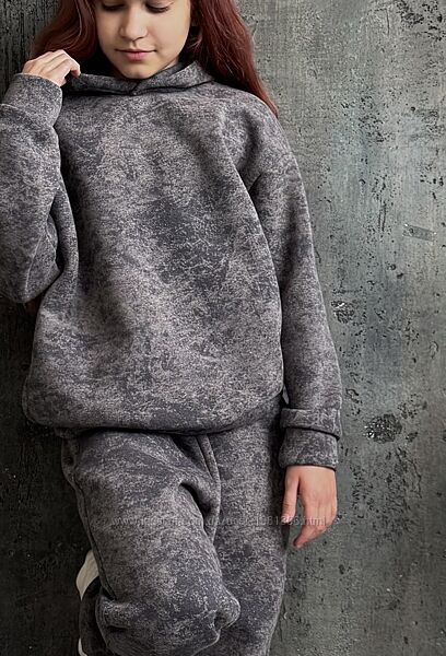 Костюм утеплений на флісі тай-дай 86-164 рр