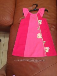 Красибое платье с пандачками от Джимбори 18-24м. одето 2 раза