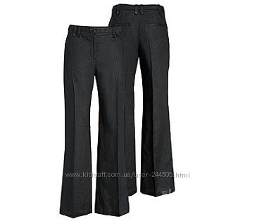 Продам брюки лен с поясом H&M, черные и белые, р 34, 36, 38, 40