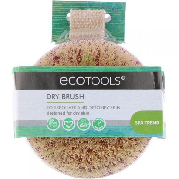 EcoTools, щетка для сухого массажа, 1 штука