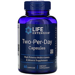 Life Extension, мультивитамины для женщин и мужчин Two-Per-Day 60/120 капсу