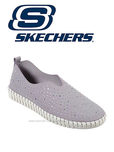 Лавандовые переливающиеся кроссовки Skechers р.36-36,5