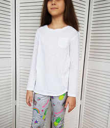Белоснежная блуза реглан Zara с вышивкой  9 лет 
