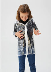 Прозрачная непромокаемая куртка / плащ /дождевик Mango 8-9-10 лет 