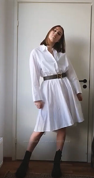 Удлинённая рубашка  - платье  Zara М-L-XL