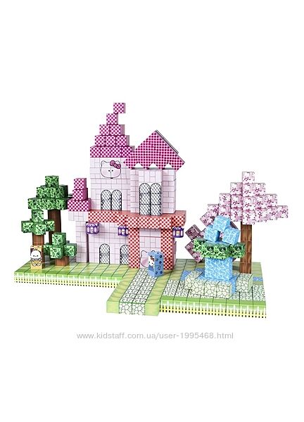 Магнітний конструктор hello kitty stem набір із 100 шт , від 3 років