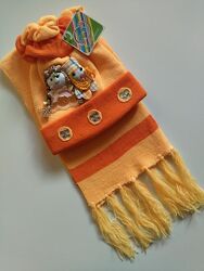 Дитяча шапка та шарф комплект шапочка з шарфиком