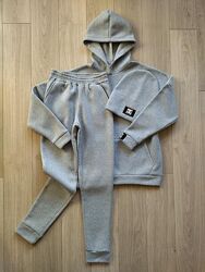 Жіночий спортивний костюм утеплений на флісі шапка худі штани