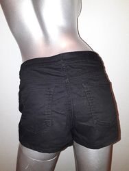 Шорты шортики черные женские джинсовые очень хорошо тянутся размер UER 38