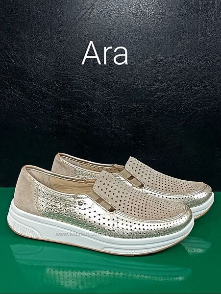 Кожаные женские слипоны Ara Оригинал