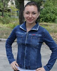 Джинсовий піджак М-L Новий