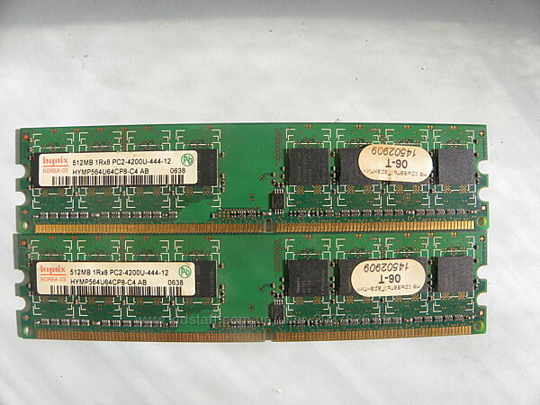 Оперативная память Hynix DDR2 512MB 1Rx8 PC2-4200U-444-12  