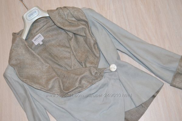Замшевый пиджак Armani Collezioni