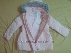 Куртка-пуховик нежно розовая с блеском GYMBOREE на девочку 4-5 лет.