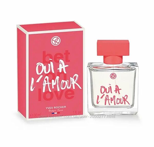 Парфюмированная вода Да Любви Oui A Lamour 30мл Ив Роше Yves Rocher Ів Роше