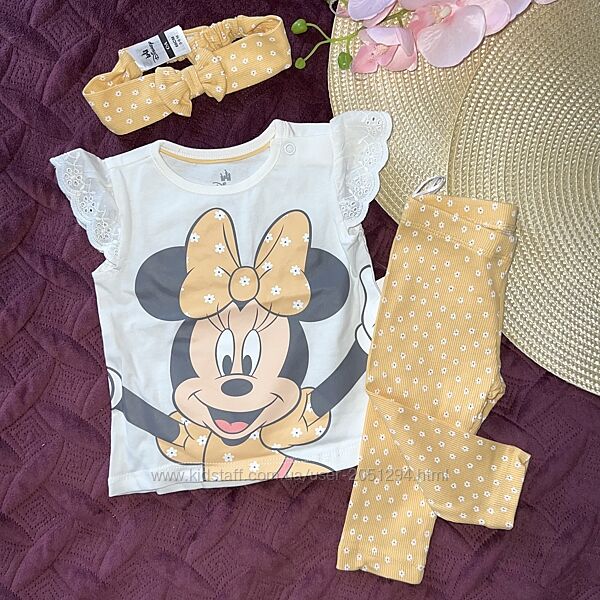 Літній костюм для малюка Лосінки, футболочка та повязочка для волосся. Ро