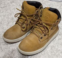 Черевики сапожки дитячі шкіряні коричневі, ботінки Timberland 33 розмір