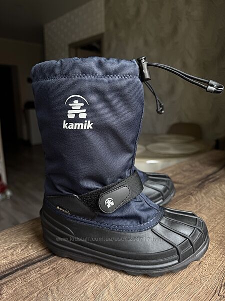 Термо чобітки з колошею і валянком Kamik на мембрані Gore Tex p. 32