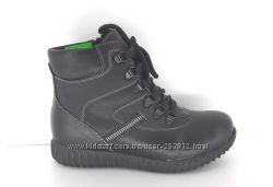Детские зимние кожаные кроссовки, ботинки на натуральном меху 32р - 21см