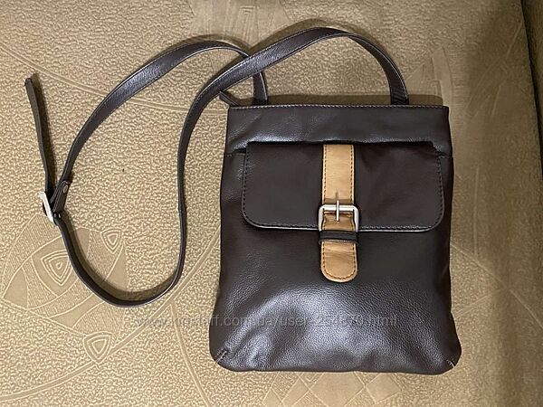 Шкіряна сумочка на/через плече 