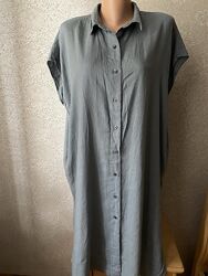 Лляна сукня сорочка Uniqlo