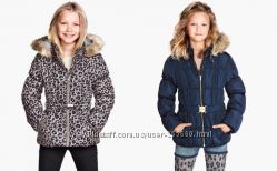 Фирменные куртки для девочек, удлиненные, 9-10, 13-14 лет