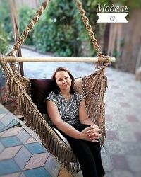 Безкаркасное кресло, модель 13 g. iv. macrame Галина Иващенко