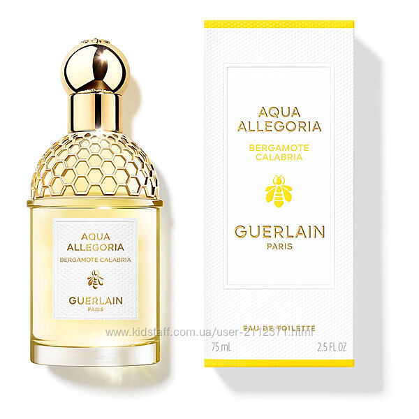 Guerlain aqua allegoria bergamote calabria туалетная вода 75мл. оригинал