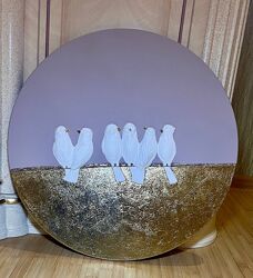 Интерьерная картина Птички 50см.