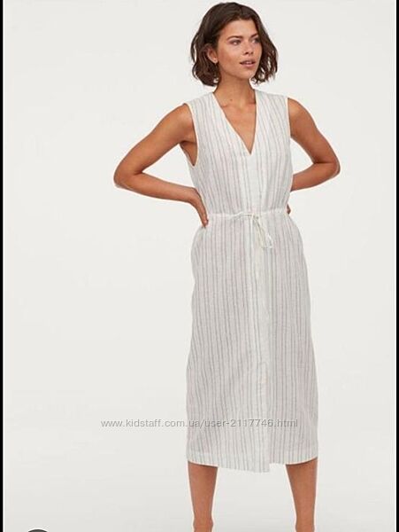 Сукня сарафан платье белое h&m