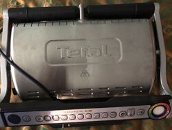 Брендовый tefal автоматический прижимной гриль. новый за пол-цены tefal