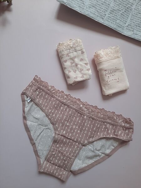 Набір жіночих бавовняних трусиків Dominant розмір M, L 3шт/уп