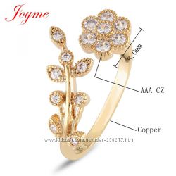 Кольцо от бренда Joyme с 14 к. золотым покрытием