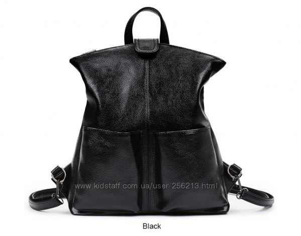 Женский городской рюкзак, черный, супер стиль и качество, пу кожа