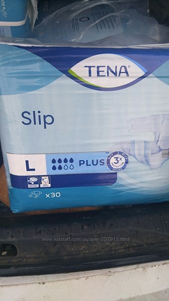 Подгузники TENA Slip Plus размер  M, L 30шт