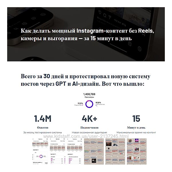 Артём Котельников GPT Ai Посты-карусели в инсте за 15 минут 2025