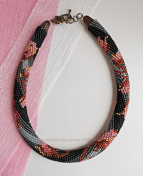 Прикраса із бісеру кольє-джгут Комплімент