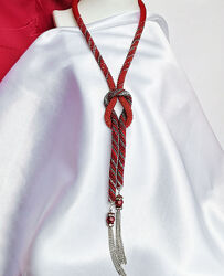 Прикраса із бісеру кольє-джгут Глянець