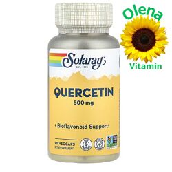 Кверцетин Quercetin 500 мг Solaray 60 капсул