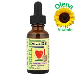 Вітамін Д для дітей ChildLife Essentials вітамін D3 дитячий