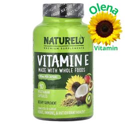Вітамін E органічний NATURELO 90 капсул