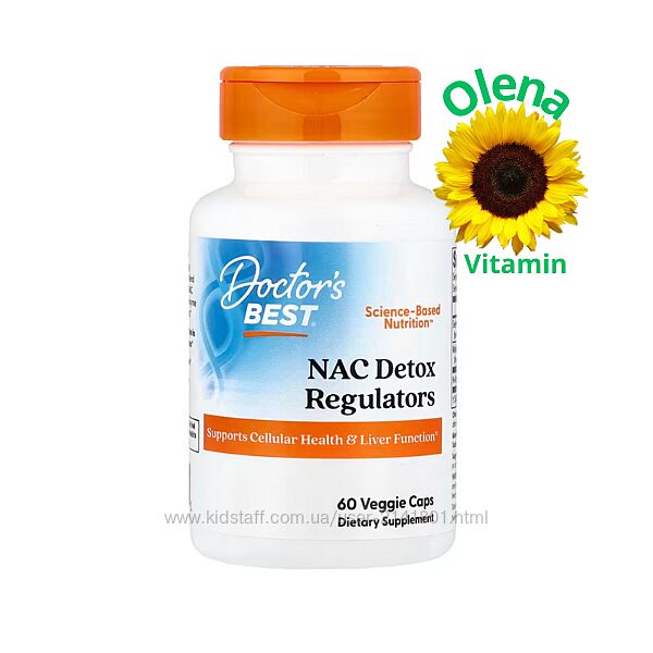 Doctors Best NAC Detox Regulators / Нак детокс N-ацетилцистеїн