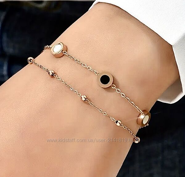 Женский браслет на руку из нержавеющей стали розовое золото, изящный брасле