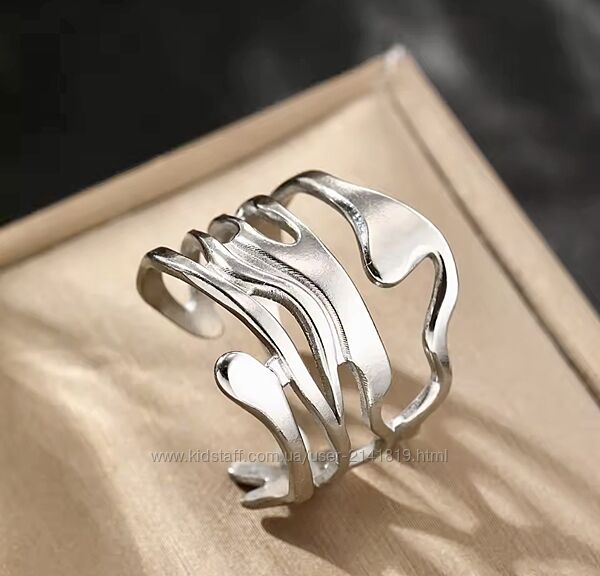 Минималистичное кольцо медсталь, безразмерное кольцо из нержавеющей стали