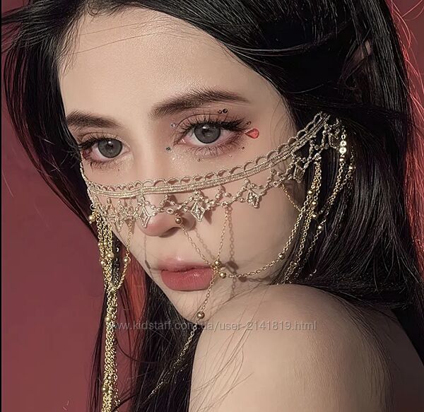 Украшение на лицо, подвеска для лба тика, эльфийское украшение