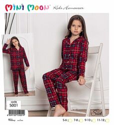 Трендові піжамки в клітинку, унісекс, мікробайка .