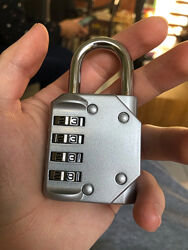 кодовий навісний замок oria 4-значний міцний металевий корпус