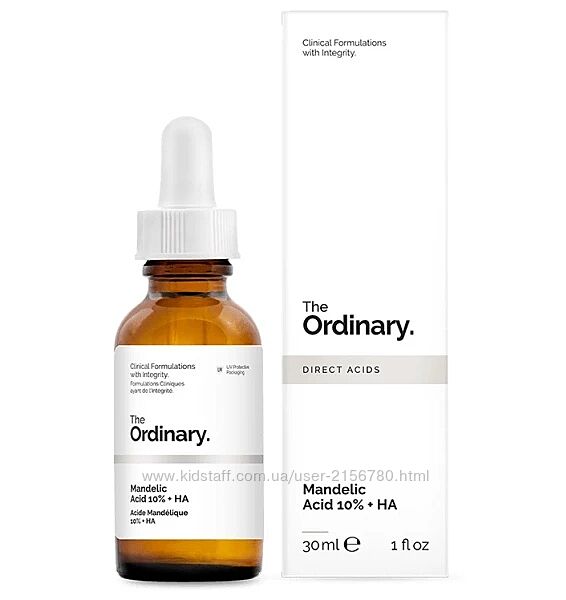 The Ordinary Mandelic Acid 10 HA - пілінг з 10 мигд та гіалур кислотою