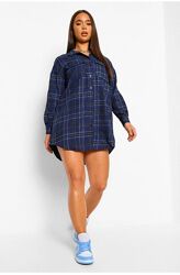 Тепла сорочка оверсайз Boohoo 